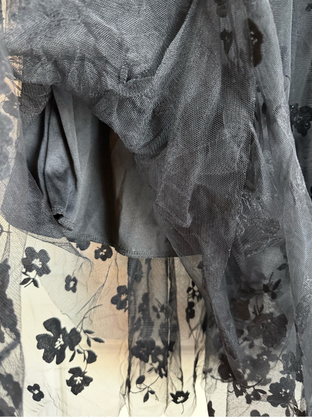 Tulle Floral Midi Skirt - Picture 4 of 6